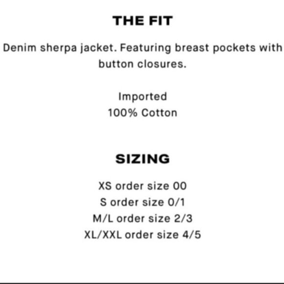 NWT Good American Trucker Boyfriend Denim Sherpa Button Down Jacket size 00/ XS - Picture 4 of 16